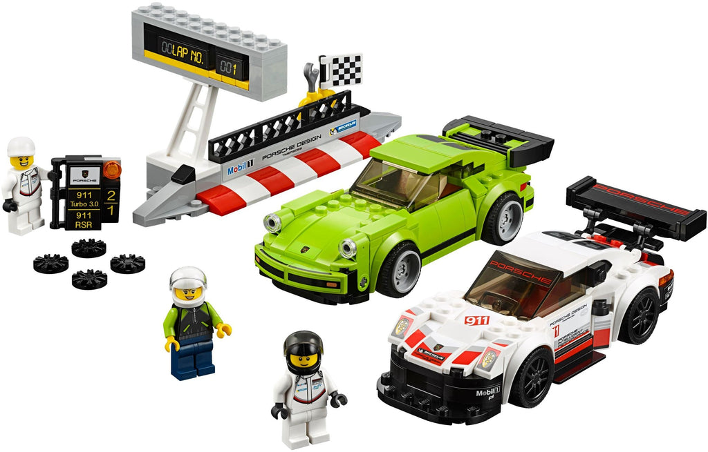 75888 Porsche 911 RSR and 911 Turbo 3.0 (Used) LEGO Speed Champions product image 1, provided for visual reference and