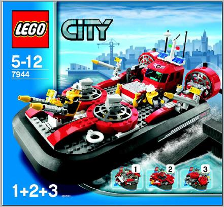 7944 Fire Hovercraft (Used) LEGO City product image 2, provided for visual reference and product detail review