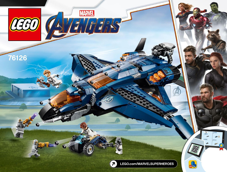 76126 Avengers Ultimate Quinjet (Used) LEGO Super Heroes product image 2, provided for visual reference and product detail