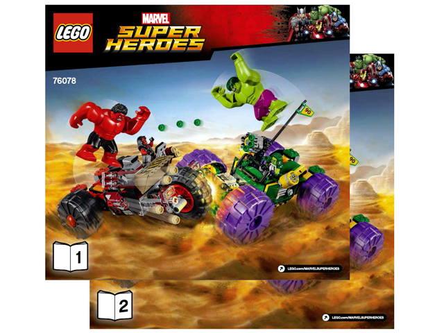76078 Hulk vs. Red Hulk (Certified) LEGO Super Heroes product image 2, provided for visual reference and product detail