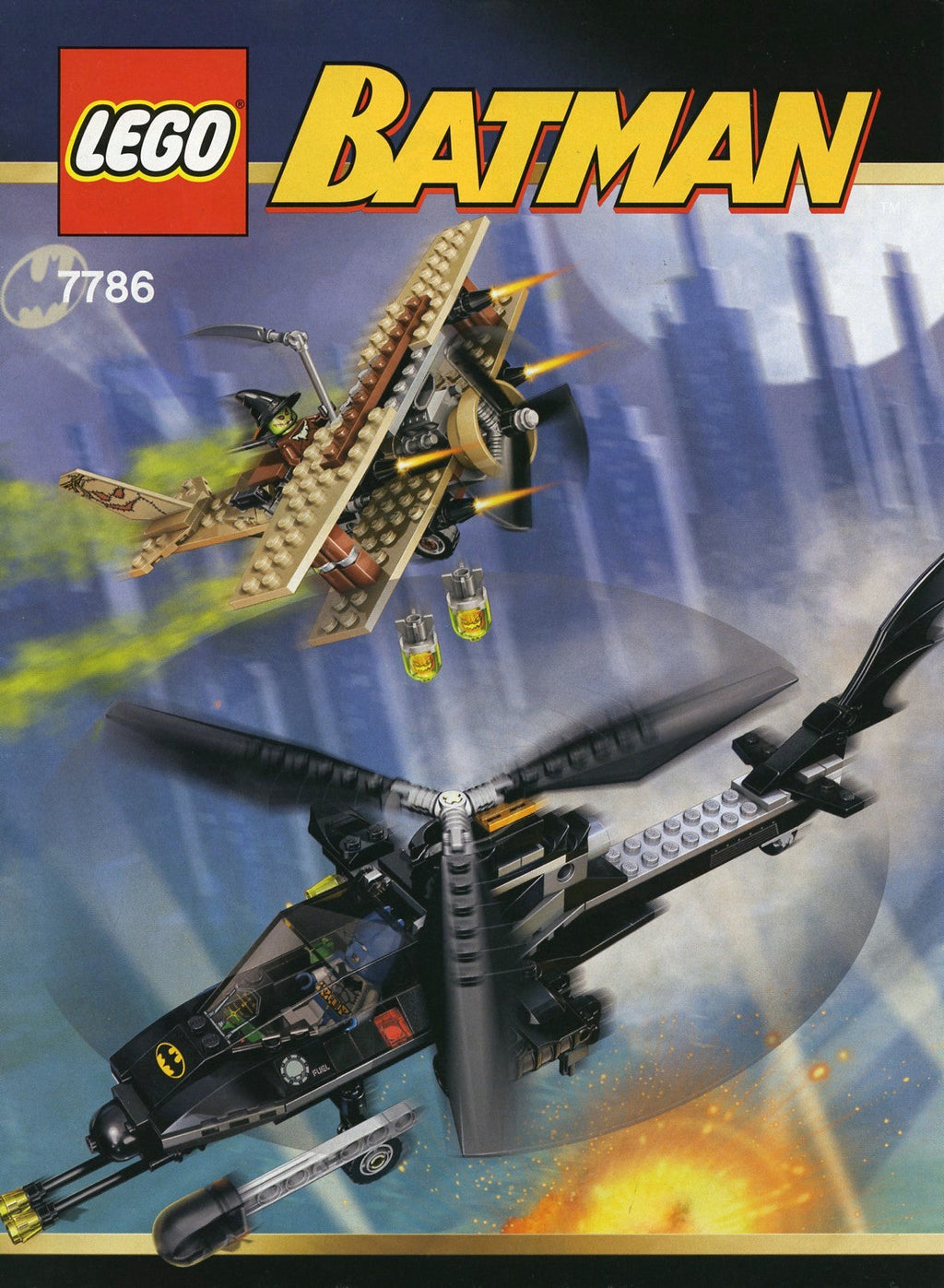 7786 The Batcopter: The Chase for Scarecrow (Certified) LEGO Super Heroes product image 2, provided for visual reference and
