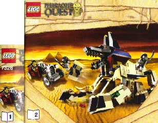 7326 Rise of the Sphinx (Used) LEGO Pharaohs Quest product image 2, provided for visual reference and product detail review