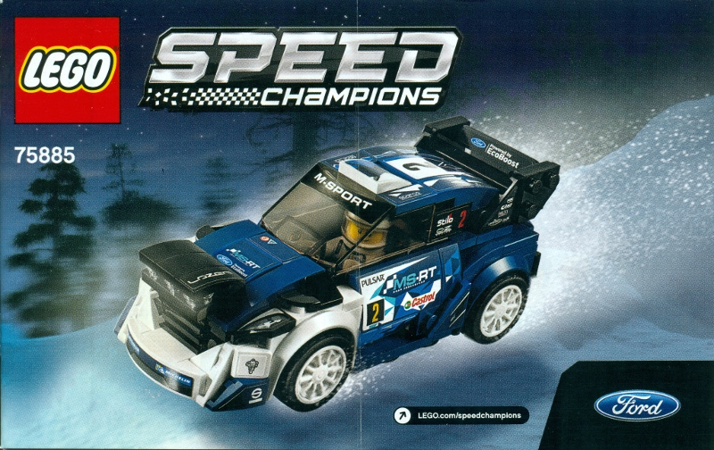 75885 Ford Fiesta M-Sport WRC (Used) LEGO Speed Champions product image 2, provided for visual reference and product detail