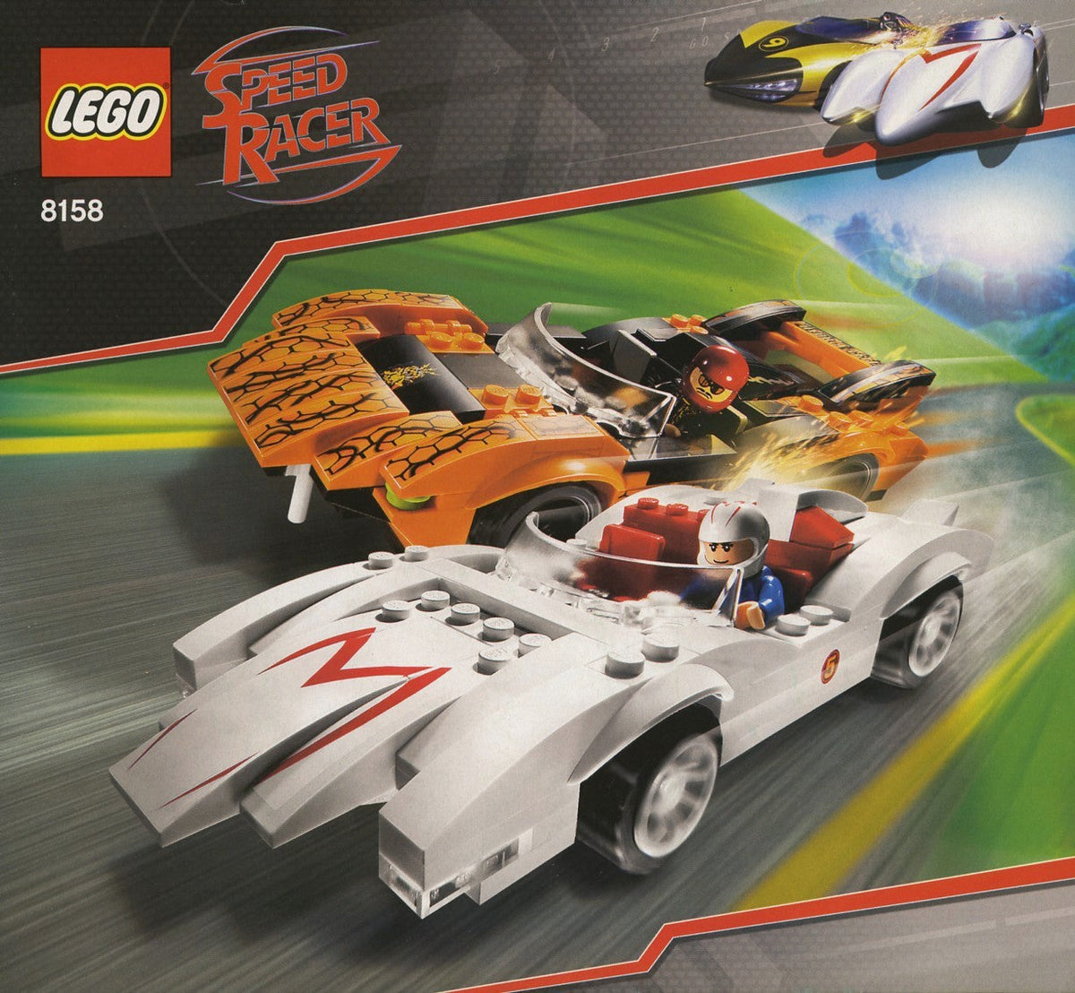 8158 Speed Racer & Snake Oiler (Used) LEGO Speed Racer product image 2, provided for visual reference and product detail