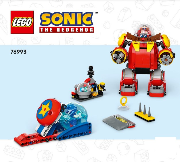 76993 Sonic vs Dr Eggman's Death Egg Robot (Used) LEGO Sonic product image 2, provided for visual reference and product