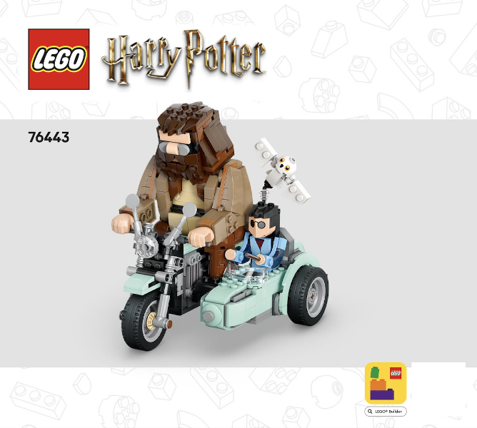 76443 Hagrid & Harry's Motorcycle Ride (Used) LEGO Harry Potter product image 2, provided for visual reference and product