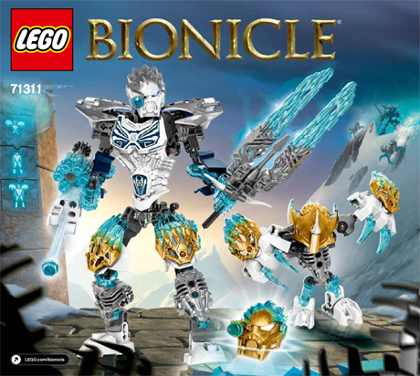 71311 Kopaka and Melum - Unity set (Used) LEGO BIONICLE product image 2, provided for visual reference and product detail