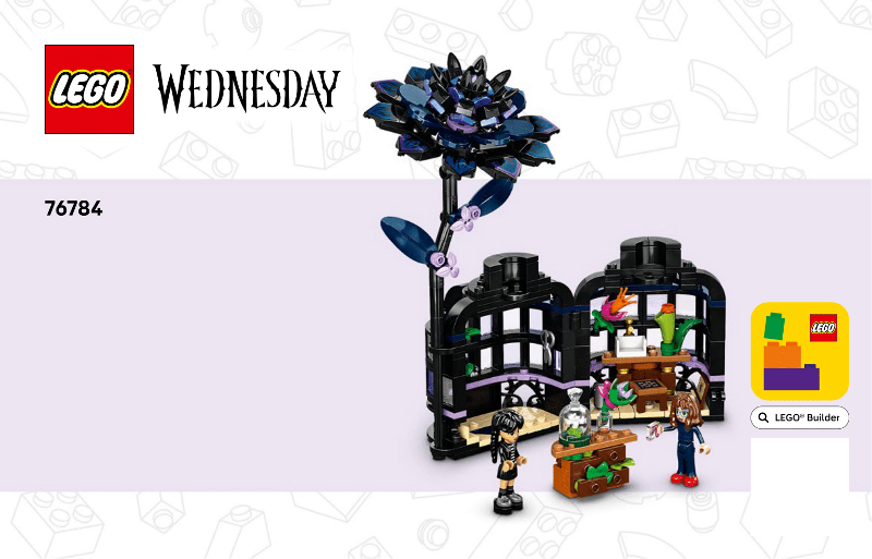 76784 Black Dahlia Flower (Used) LEGO Wednesday product image 2, provided for visual reference and product detail review