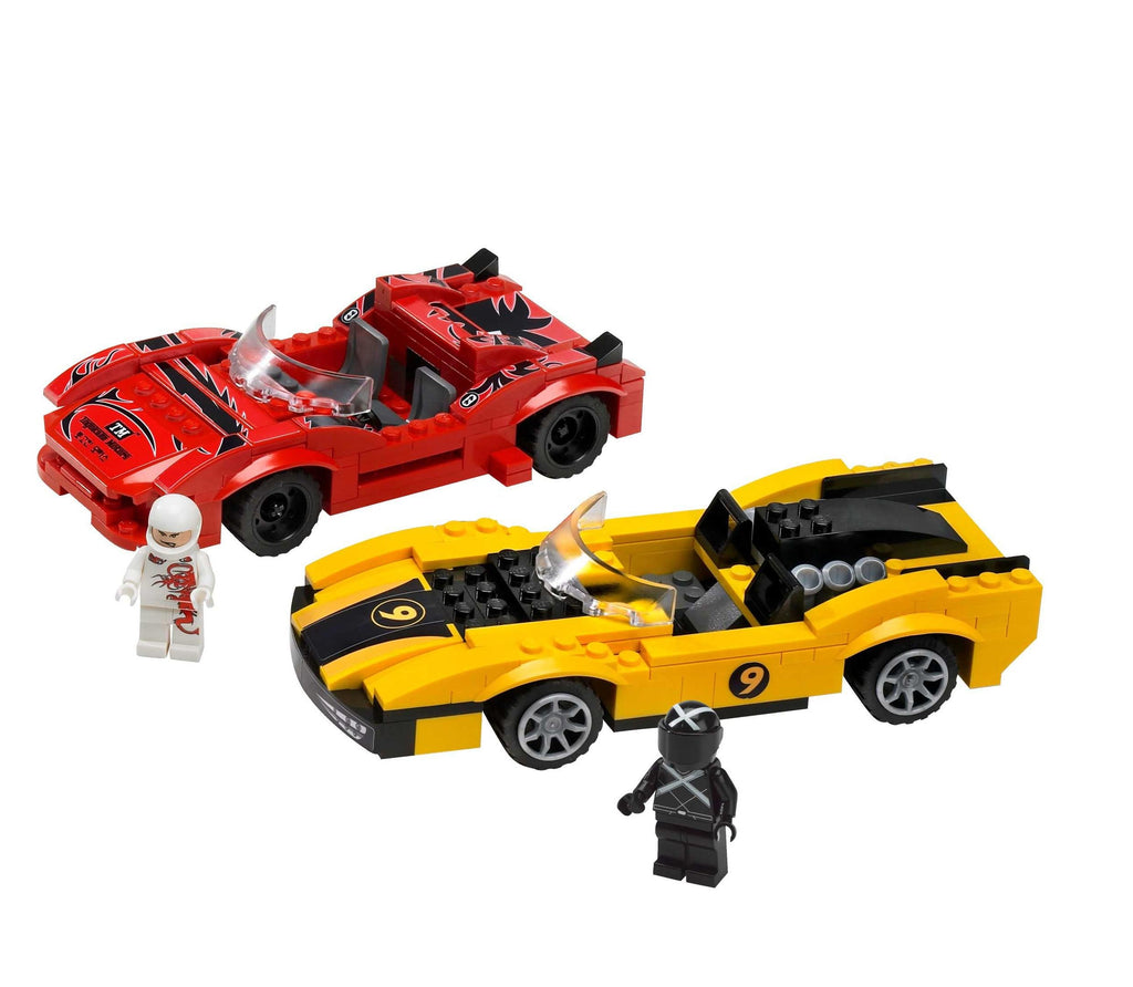 8159 Racer X & Taejo Togokhan (Used) LEGO Speed Racer product image 1, provided for visual reference and product detail