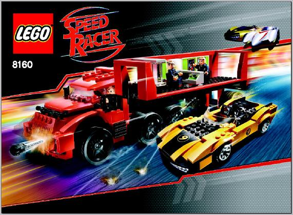 8160 Cruncher Block & Racer X (Used) LEGO Speed Racer product image 2, provided for visual reference and product detail