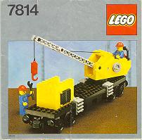 7814 Crane Wagon (Used) LEGO Trains product image 1, provided for visual reference and product detail review