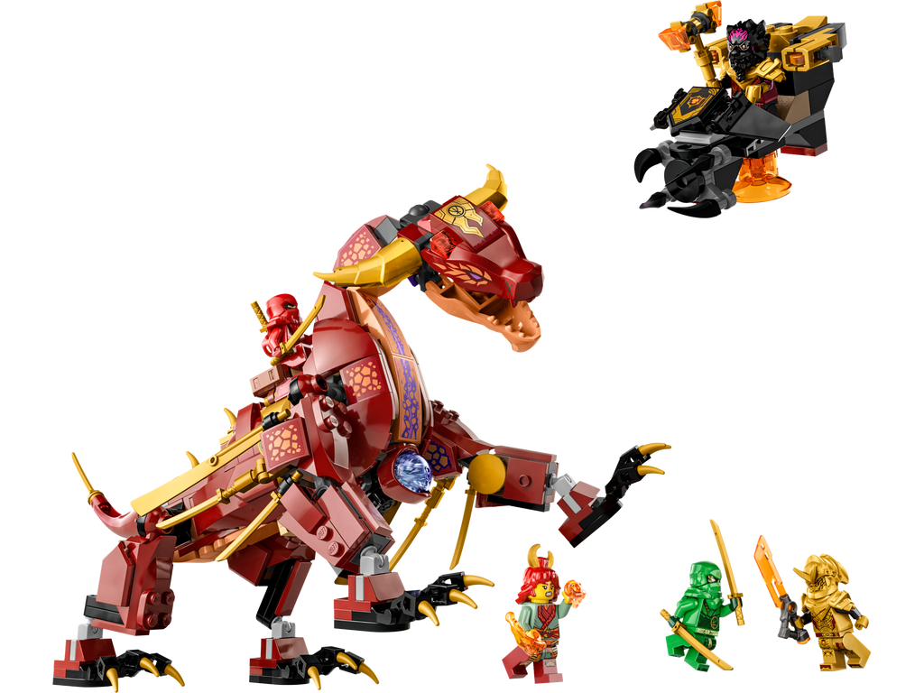 71793 Heatwave Transforming Lava Dragon (Used) LEGO Ninjago product image 1, provided for visual reference and product