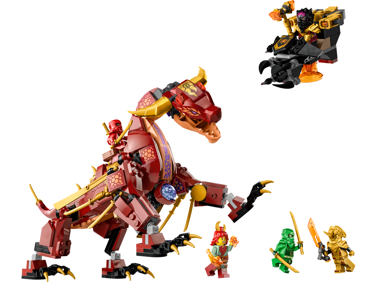 71793 Heatwave Transforming Lava Dragon (Used) LEGO Ninjago product image 1, provided for visual reference and product
