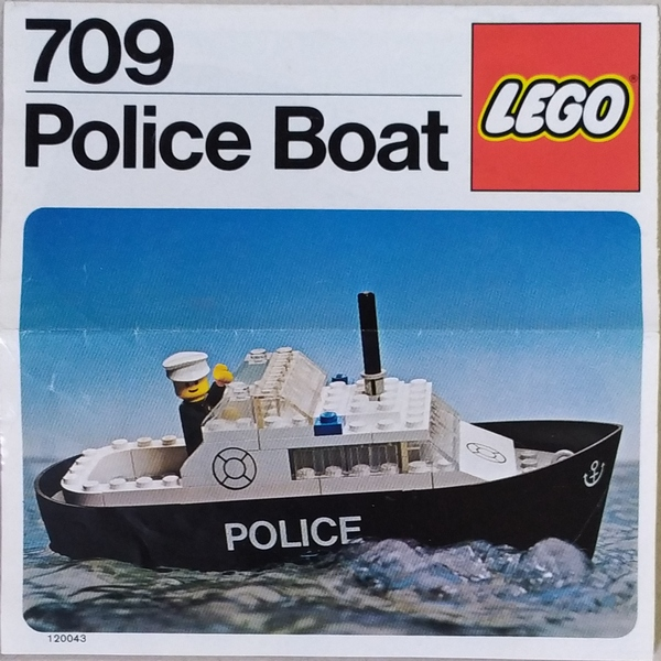 709 Police Boat (Used) LEGO Town product image 1, provided for visual reference and product detail review