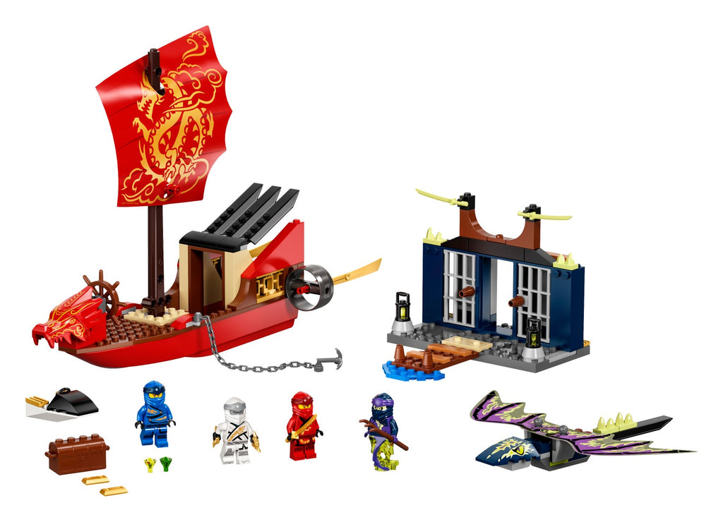71749 Final Flight of Destiny's Bounty (Used) LEGO Ninjago product image 1, provided for visual reference and product detail