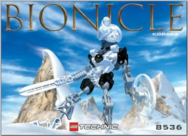 8536 Kopaka (Used) LEGO BIONICLE product image 2, provided for visual reference and product detail review