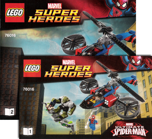76016 Spider-Helicopter Rescue (Used) LEGO Super Heroes product image 2, provided for visual reference and product detail