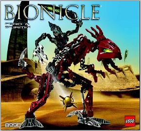 8990 Fero & Skirmix (Used) LEGO BIONICLE product image 2, provided for visual reference and product detail review