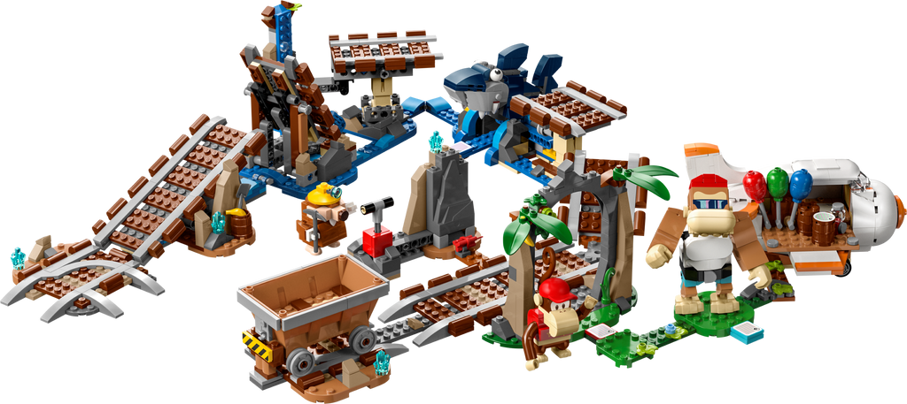 71425 Diddy Kong's Mine Cart Ride - Expansion Set (Certified) LEGO Super Mario product image 1, provided for visual
