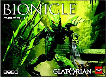 8980 Gresh (Used) LEGO BIONICLE product image 2, provided for visual reference and product detail review