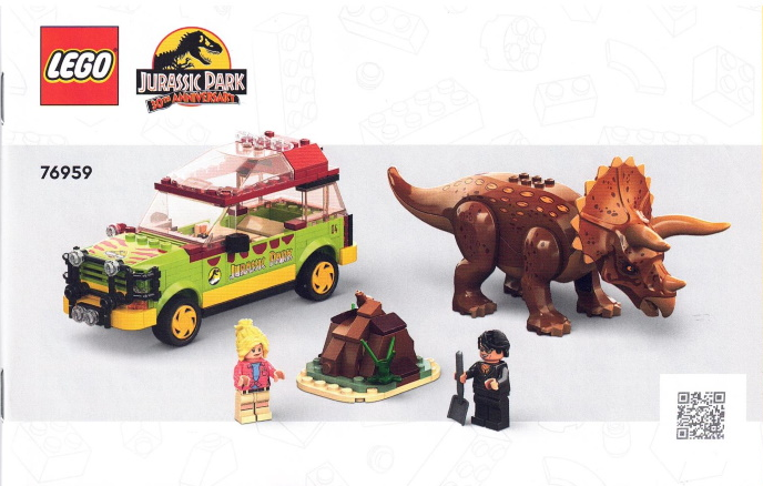 76959 Triceratops Research (Used) LEGO Jurassic World product image 2, provided for visual reference and product detail