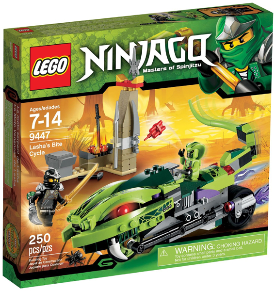 9447 Lasha's Bite Cycle (Retired) LEGO Ninjago product image 1, provided for visual reference and product detail review