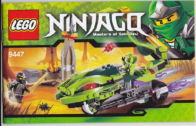 9447 Lasha's Bite Cycle (Used) LEGO Ninjago product image 2, provided for visual reference and product detail review