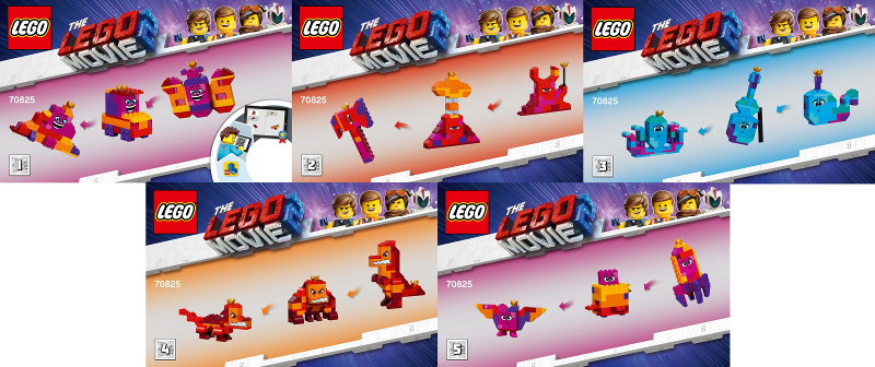 70825 Queen Watevra's Build Whatever Box! (Certified) LEGO The LEGO Movie 2 product image 2, provided for visual reference