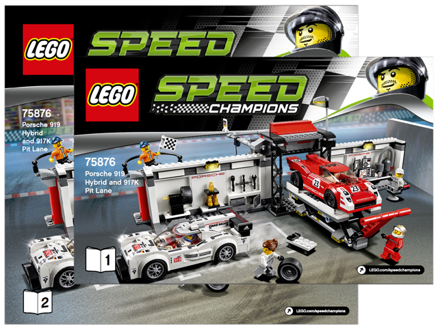75876 Porsche 919 Hybrid and 917K Pit Lane (Certified) LEGO Speed Champions product image 2, provided for visual reference