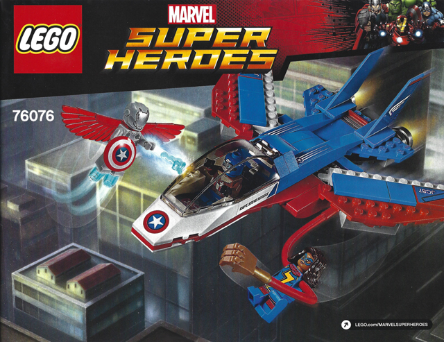 76076 Captain America Jet Pursuit (Certified) LEGO Super Heroes product image 2, provided for visual reference and product