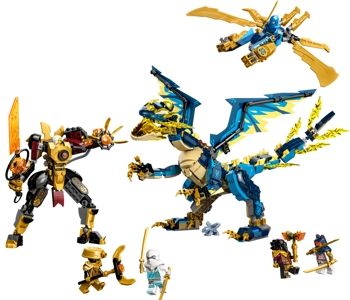 71796 Elemental Dragon vs. The Empress Mech (Used) LEGO Ninjago product image 1, provided for visual reference and product