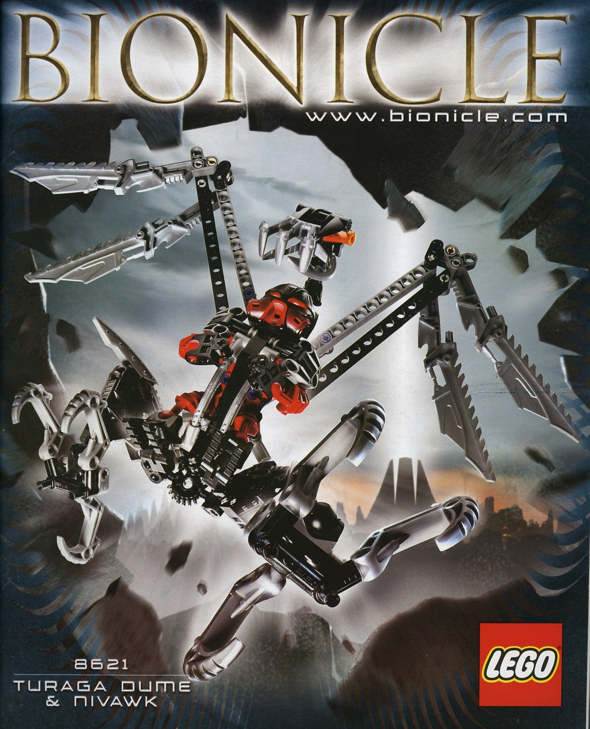 8621 Turaga Dume & Nivawk (Used) LEGO BIONICLE product image 2, provided for visual reference and product detail review