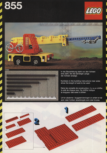 855 Mobile Crane (Used) LEGO TECHNIC product image 2, provided for visual reference and product detail review