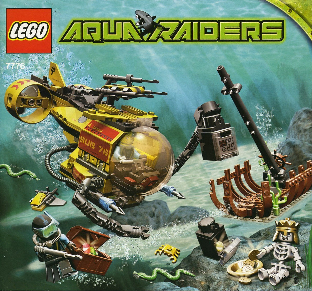 7776 The Shipwreck (Certified) LEGO Aquazone product image 2, provided for visual reference and product detail review