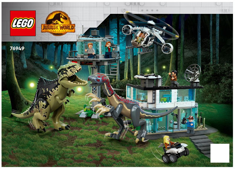 76949 Giganotosaurus & Therizinosaurus Attack (Certified) LEGO Jurassic World product image 2, provided for visual reference