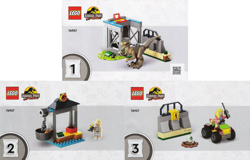 76957 Velociraptor Escape (Certified) LEGO Jurassic World product image 2, provided for visual reference and product detail
