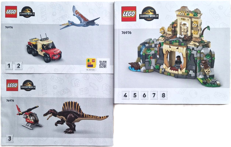 76976 Spinosaurus & Quetzalcoatlus Air Mission (Used) LEGO Jurassic World product image 2, provided for visual reference and