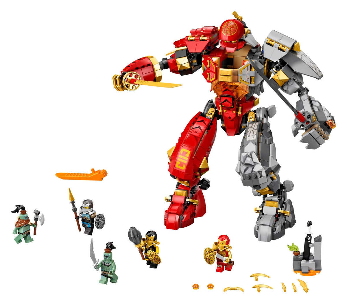 71720 Fire Stone Mech (Certified) LEGO Ninjago product image 1, provided for visual reference and product detail review
