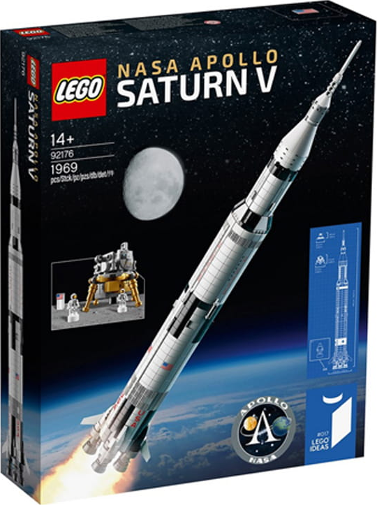 92176 NASA Apollo Saturn V (Reissue) (Retired) LEGO Ideas product image 1, provided for visual reference and product detail