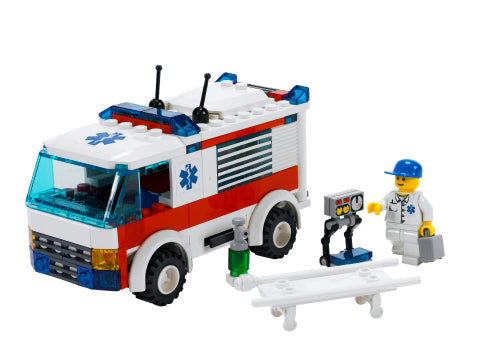 7890 Ambulance (Certified) LEGO City product image 1, provided for visual reference and product detail review