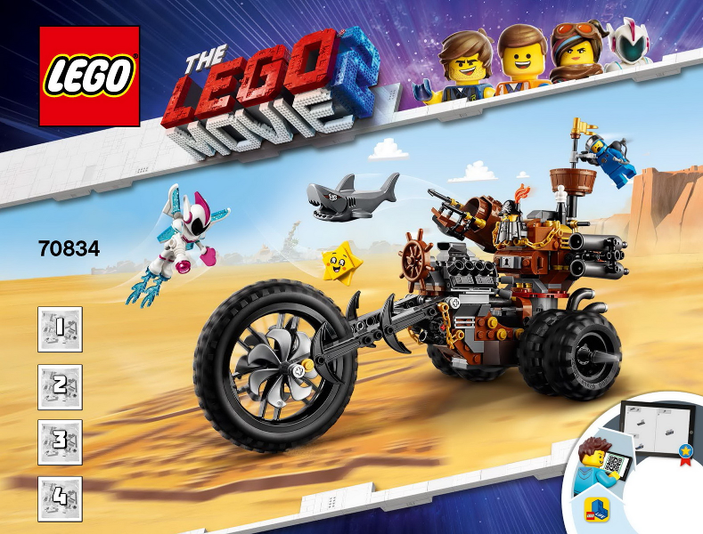 70834 MetalBeard's Heavy Metal Motor Trike! (Used) LEGO The LEGO Movie 2 product image 2, provided for visual reference and