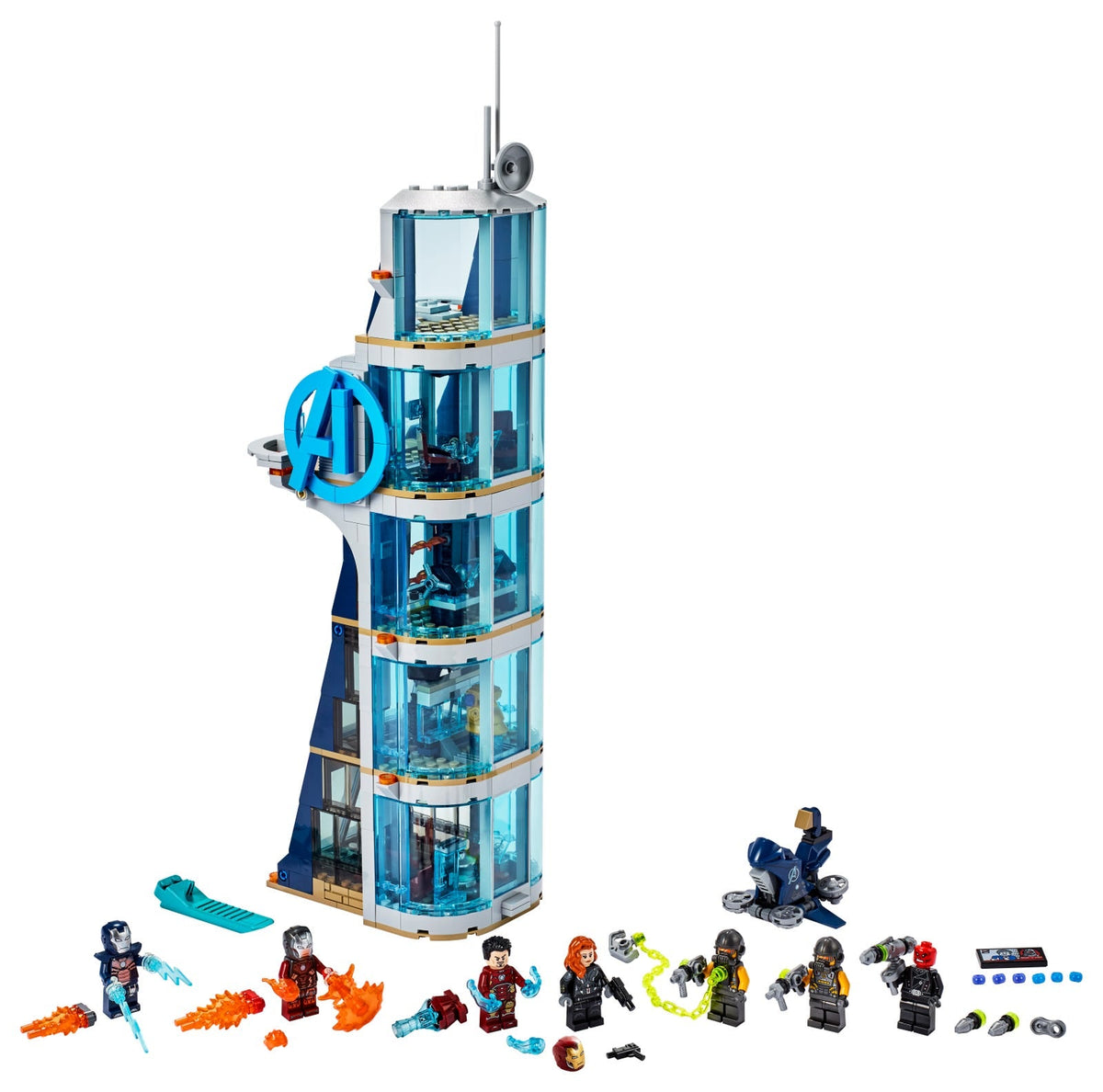 76166 Avengers Tower Battle (Used) LEGO Super Heroes product image 1, provided for visual reference and product detail review