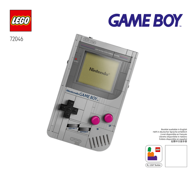 72046 Game Boy (Used) LEGO Super Mario product image 2, provided for visual reference and product detail review
