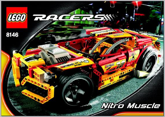 8146 Nitro Muscle (Used) LEGO Racers product image 2, provided for visual reference and product detail review