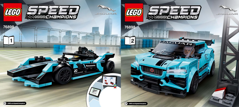 76898 Formula E Panasonic Jaguar Racing GEN2 Car & Jaguar I-PACE eTROPHY (Used) LEGO Speed Champions product image 2,