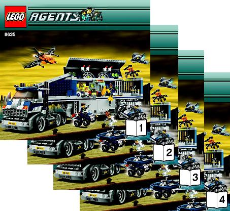 8635 Mobile Command Center (Used) LEGO Agents product image 2, provided for visual reference and product detail review
