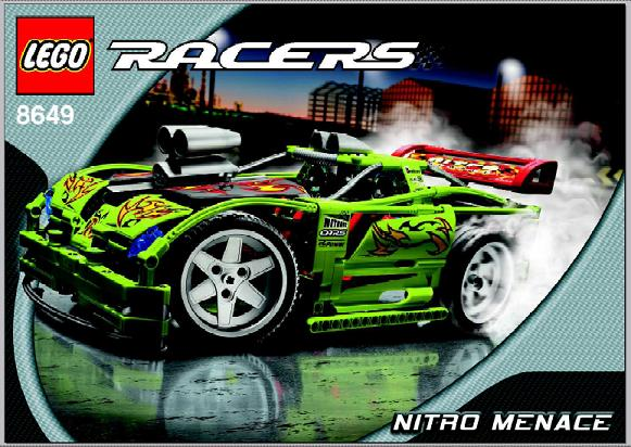 8649 Nitro Menace (Used) LEGO Racers product image 2, provided for visual reference and product detail review