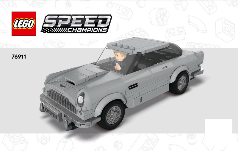 76911 007 Aston Martin DB5 (Certified) LEGO Speed Champions product image 2, provided for visual reference and product