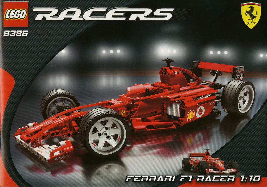 8386 Ferrari F1 Racer 1:10 (Certified) LEGO Racers product image 2, provided for visual reference and product detail review