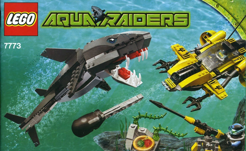 7773 Tiger Shark Attack (Used) LEGO Aquazone product image 2, provided for visual reference and product detail review